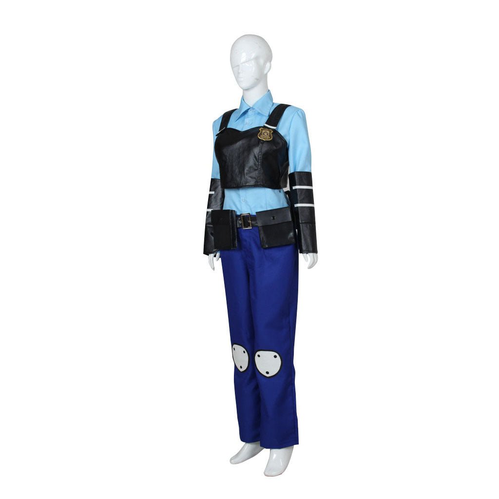Fantasia de Judy Hopps Adulto - Uniforme de Oficial da ZPD para Mulheres, Ideal para Halloween, Carnaval e Eventos Temáticos - Estrela Cosplay