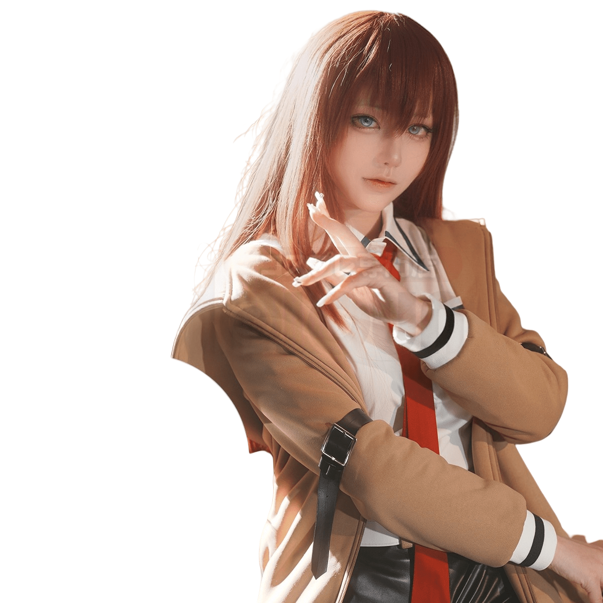 Fantasia de Cosplay Makise Kurisu de Steins;Gate - Traje de Anime de Alta Qualidade - Estrela Cosplay
