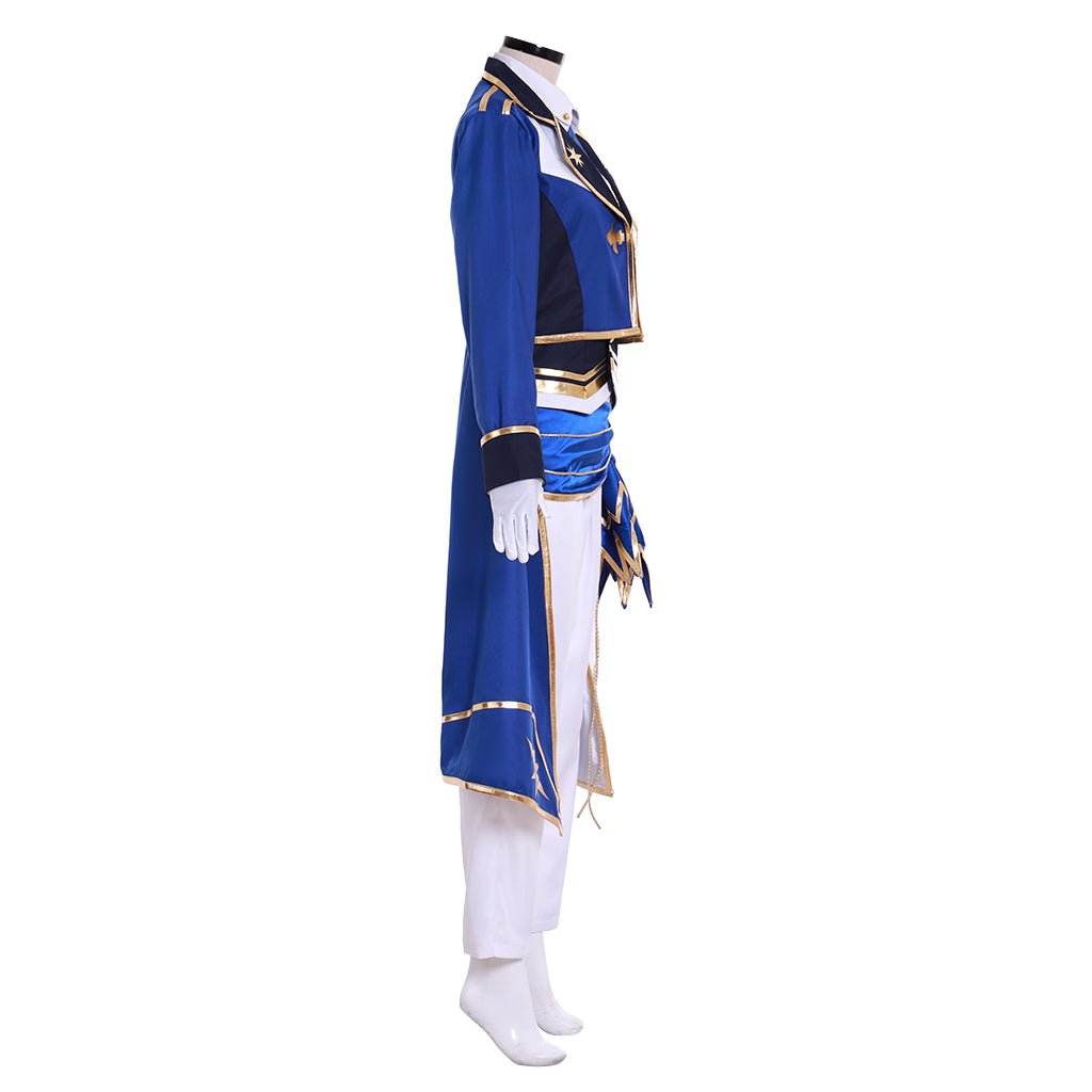 Traje de Cosplay Cavaleiro Sagrado do Leão Dourado Leo Tsukinaga Bloomed Ensemble Stars - Estrela Cosplay
