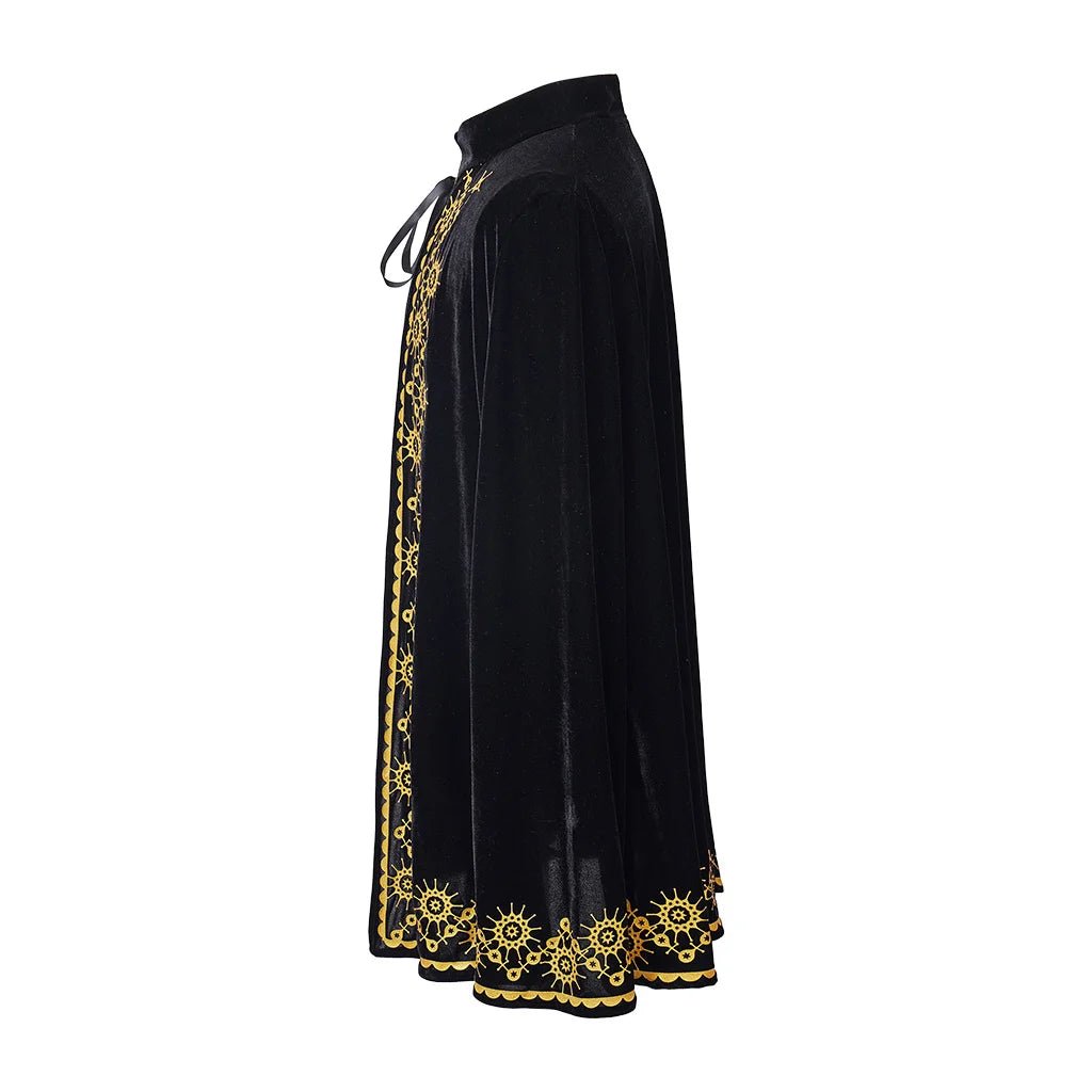 Capa Preta Real para Rei Medieval Cosplay - Festival Halloween - Estrela Cosplay