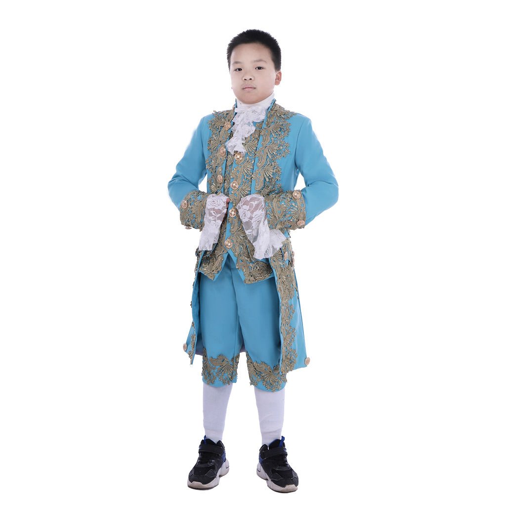 Traje Colonial do Século 18 para Meninos - Casaco Rococo Washington - Estrela Cosplay
