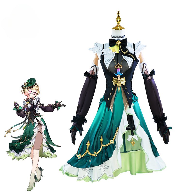 Fantasia de Cosplay Emilie Perfumista de Genshin Impact para Mulheres - Traje para Festa e Role Play - Estrela Cosplay