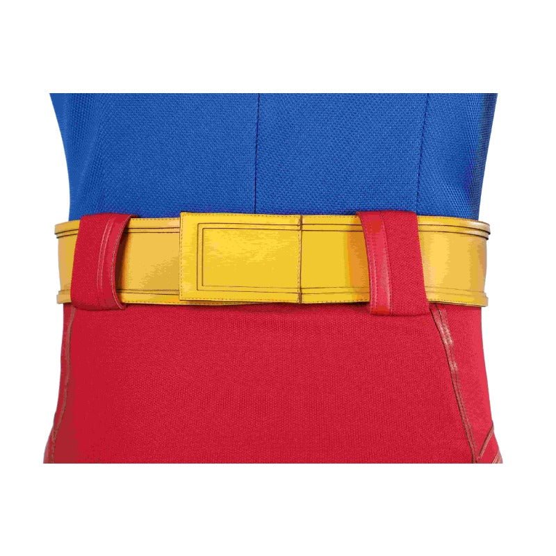 Fantasia de Cosplay Super-Herói Clark Kent - Macaquinho Azul com Capa Vermelha - Estrela Cosplay