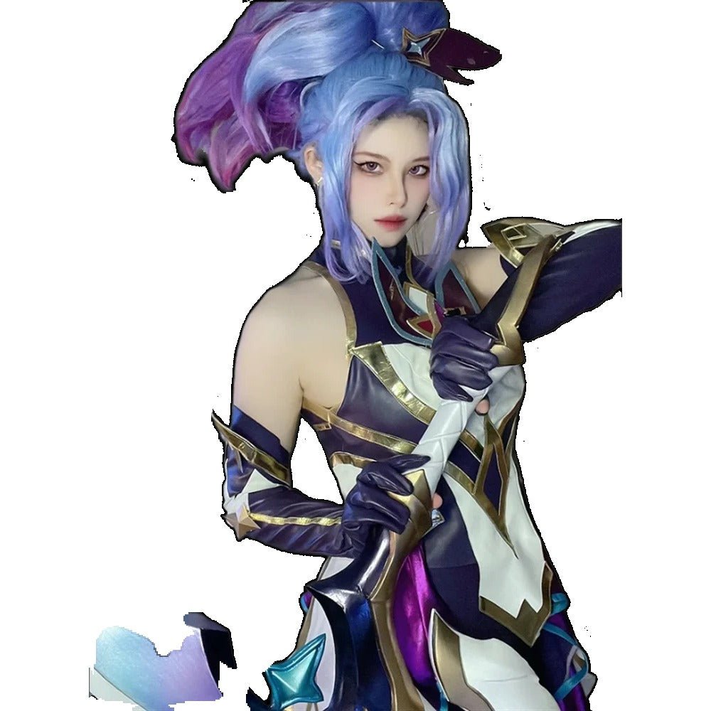 Fantasia de Cosplay Akali Guardião Estelar para Mulheres - League of Legends - Estrela Cosplay