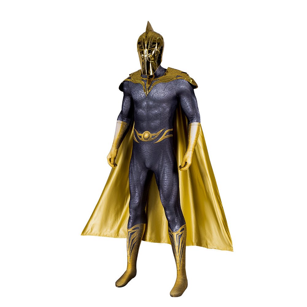 Fantasia de Black Adam para Homens - Conjunto Completo com Roupão e Máscara para Halloween e Eventos de Cosplay - Estrela Cosplay