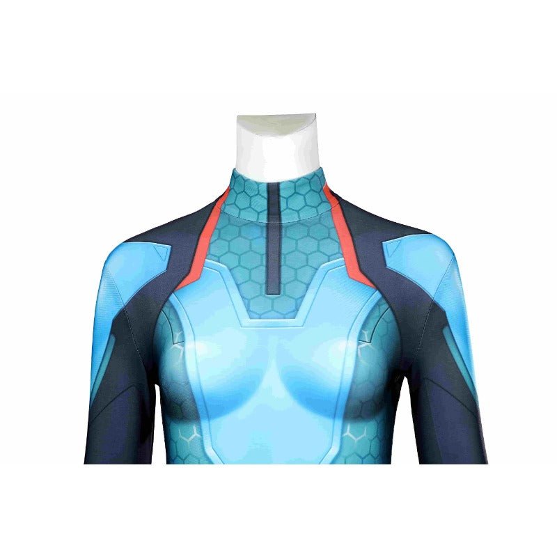 Fantasia de Cosplay Overwatch 2 Juno Mulher Azul para Halloween e Carnaval - Estrela Cosplay