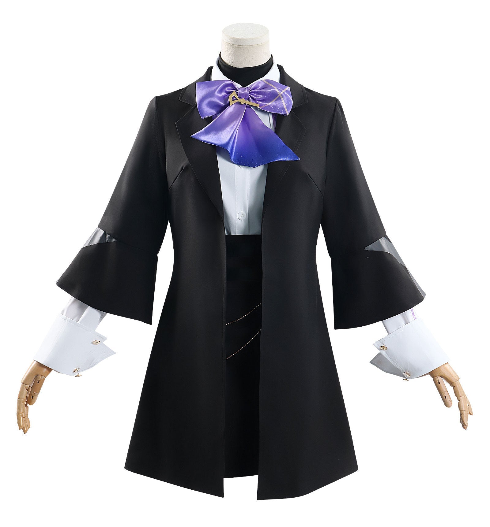 Fantasia de Cosplay de Krallen de Genshin Impact – Conjunto Completo Roupa de Roleplay Premium - Estrela Cosplay