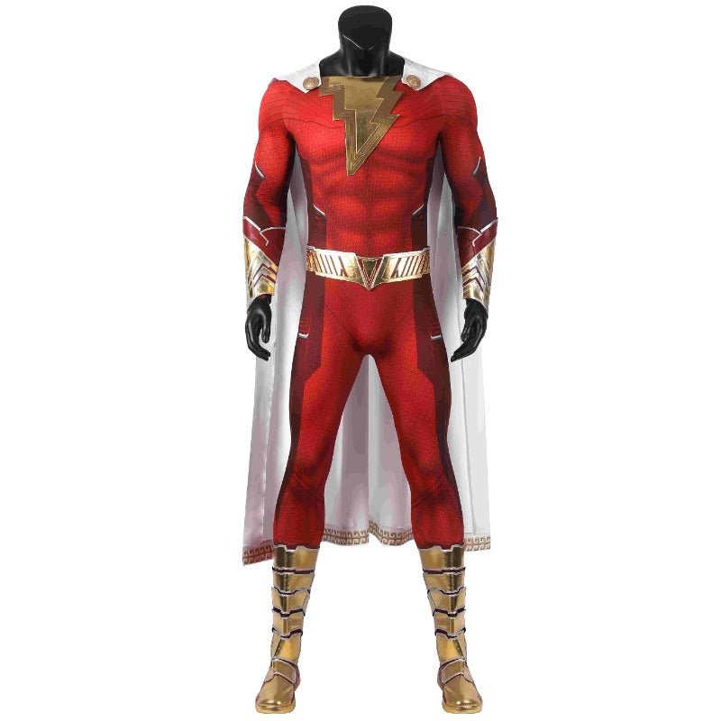 Fantasia Completa de Shazam da DC para Adultos - Halloween e Cosplay - Estrela Cosplay