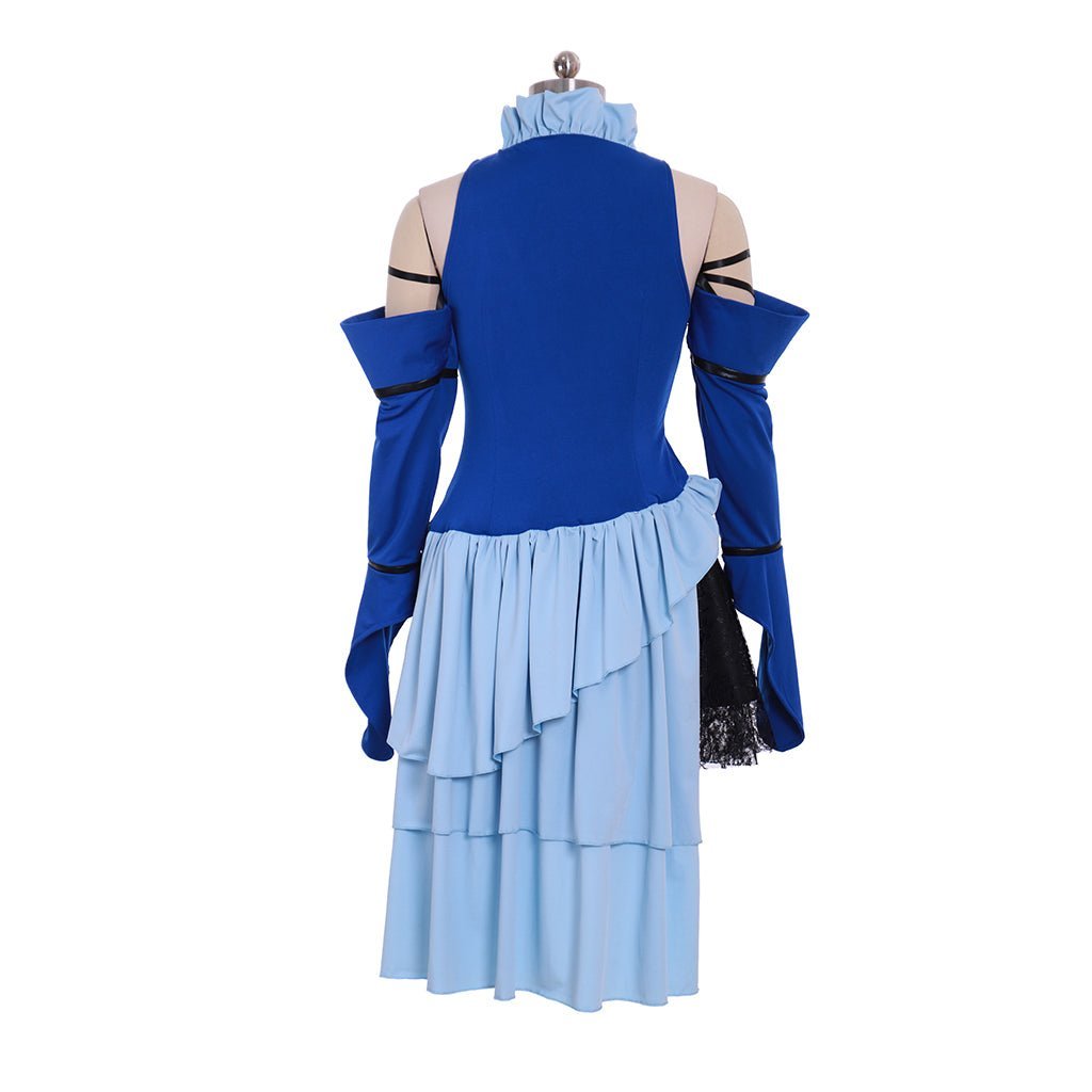 Fantasia Final Fantasy X-2 Yuna Lenne Song com Brinco Conjunto para Mulheres - Estrela Cosplay