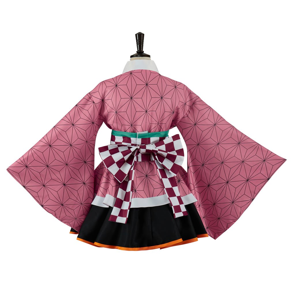 Traje de Cosplay Nezuko Kimono de Demon Slayer – Traje Autêntico de Anime - Estrela Cosplay