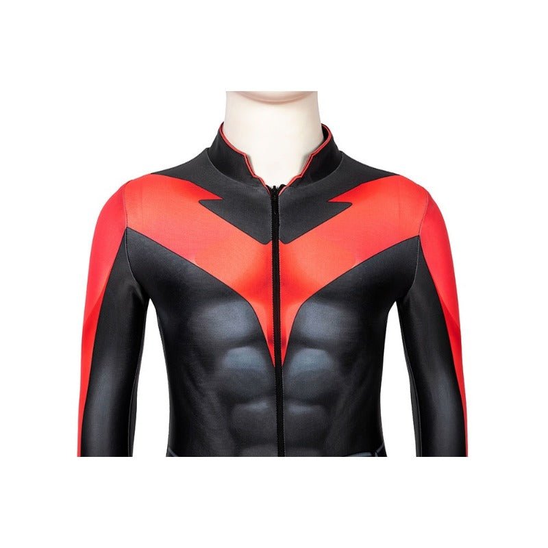 Traje Cosplay Campeão Preto 3D para Crianças - Estrela Cosplay