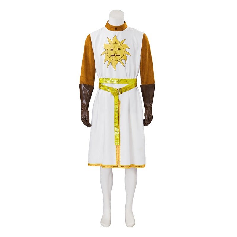 Traje Real do Rei Artur para Homens - Fantasia de Cavaleiro Medieval Monty Python para Halloween - Estrela Cosplay