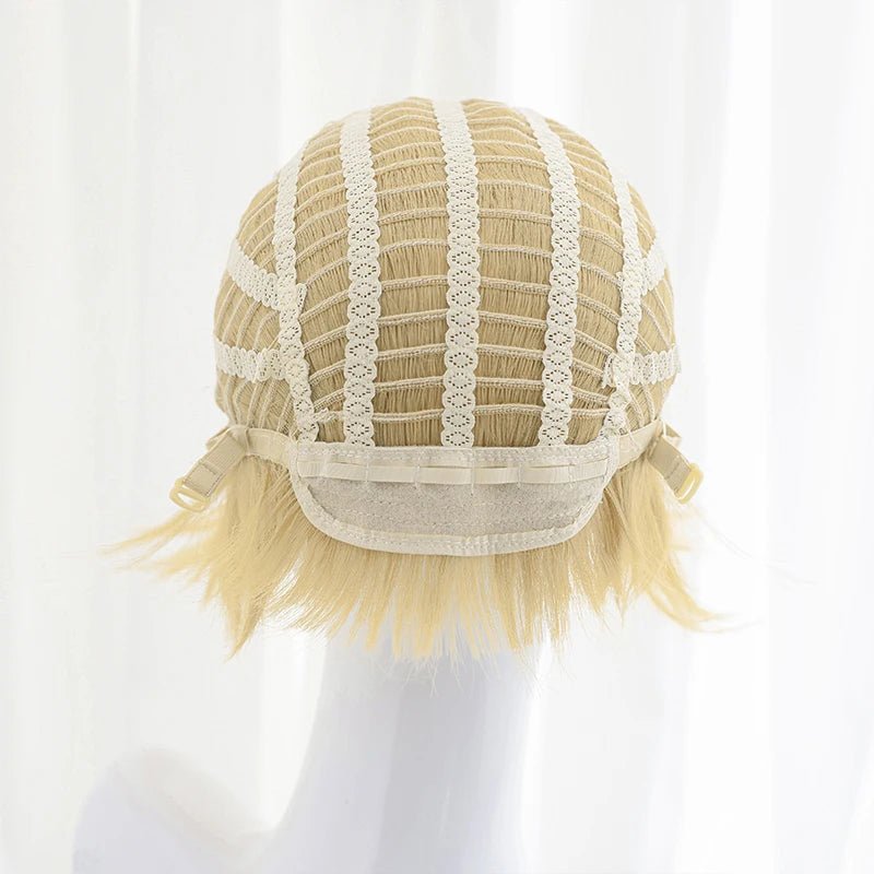 Peruca de Cosplay Evelynn High Noon do Jogo LOL Magia Ocidental Sombra 55cm Loiro Cabelo Sintético Resistente ao Calor - Estrela Cosplay