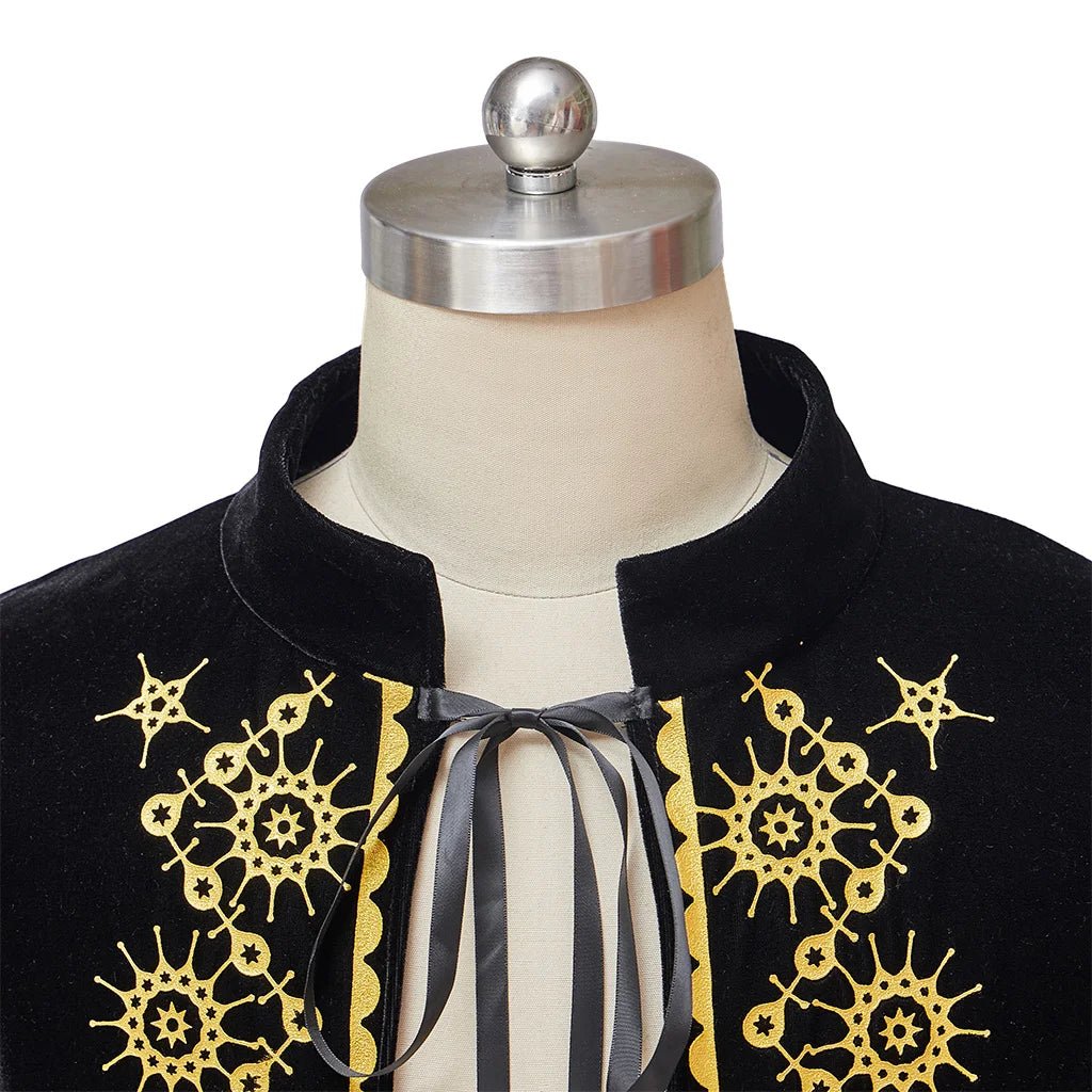 Capa Preta Real para Rei Medieval Cosplay - Festival Halloween - Estrela Cosplay