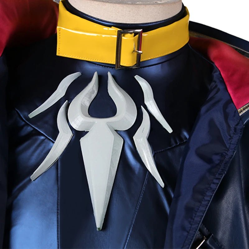Fantasia de Cosplay Kayn Heartsteel LOL para Homens Adultos - Uniforme Completo com Máscara para os Olhos - Estrela Cosplay