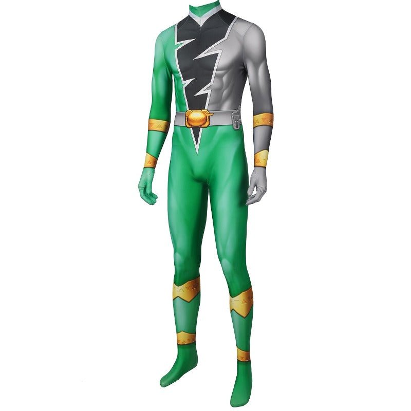 Macacão de Cosplay Power Rangers Verde para Fantasia de Halloween e Festas - Estrela Cosplay