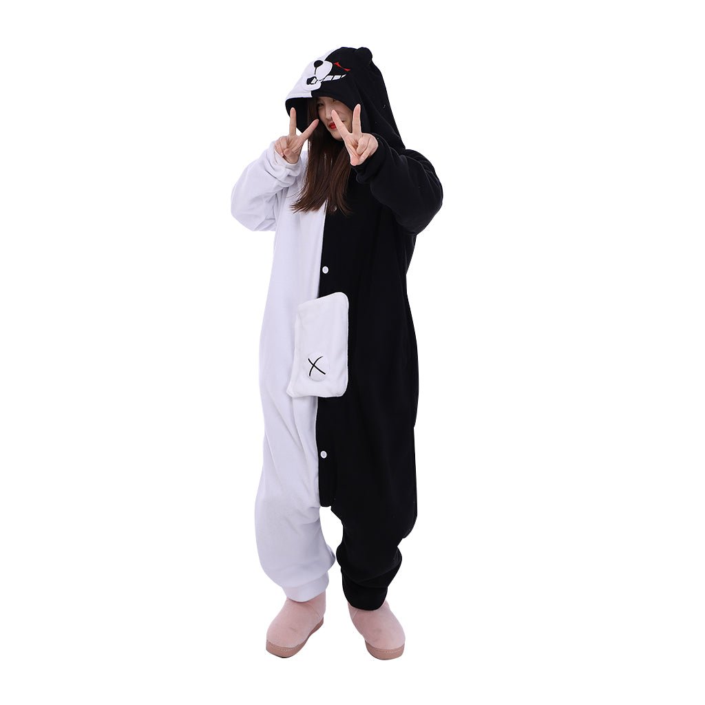 Danganronpa Monokuma Kigurumi Onesie – Conforto Último e Estilo Anime - Estrela Cosplay