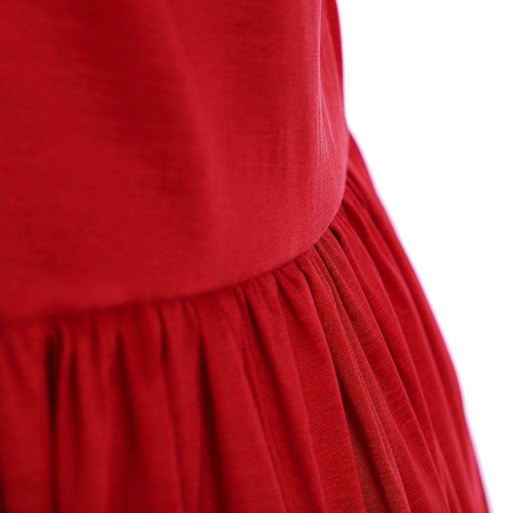 Vestido de Baile Vermelho Claire Randall Outlander | Cosplay Estilo Rococo e Medieval - Estrela Cosplay