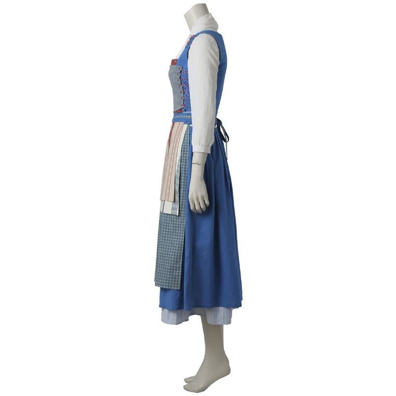 Vestido de Empregada Blue Belle - Cosplay Anime A Bela e a Fera para Shows e Festas - Estrela Cosplay
