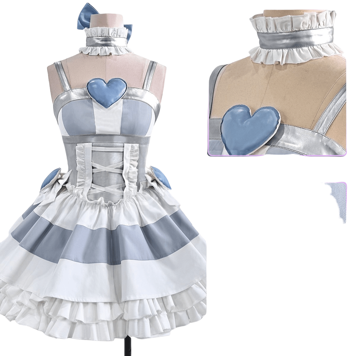 Meia-calça com Ligadeira Anime Cosplay Fantasia - Panty & Stocking com Garterbelt - Estrela Cosplay