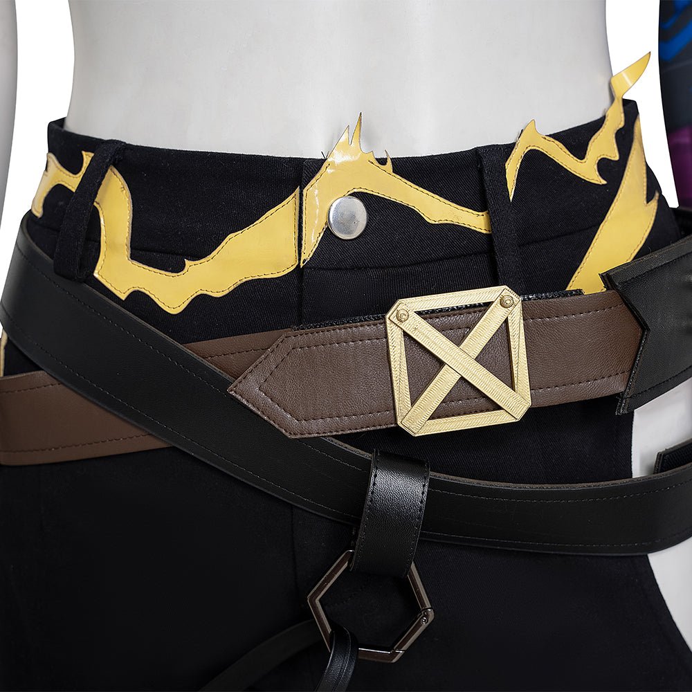 Fantasia de Cosplay Arcane Jinx - Traje Jinx da Batalha da Cidade Dupla 2 - Estrela Cosplay