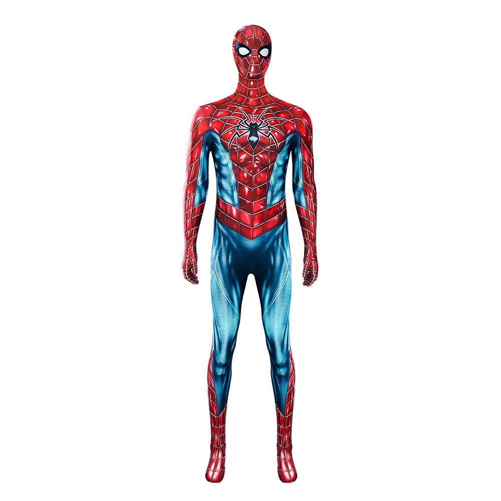Fantasia Marvel Homem-Aranha 2 Peter Parker - Traje de Batalha Azul e Vermelho para Cosplay - Estrela Cosplay