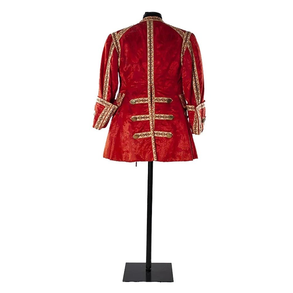 Casaco Vitoriano Masculino Anos 1790 Colete Vermelho | Traje Colonial Rococó para Casamentos Medievais por Estrela do Cosplay - Estrela Cosplay
