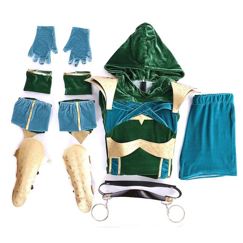 Traje de Cosplay de Jade de Mortal Kombat | Roupa de Combate Verde para Mulheres | Fantasia para Halloween e Carnaval - Estrela Cosplay