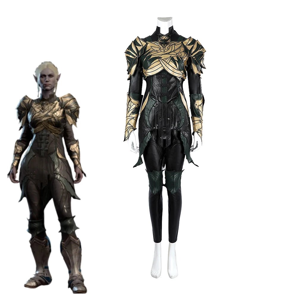 Fantasia Minthara Cosplay para Mulheres - Uniforme de Batalha Retro Punk para Festa de Halloween, Carnaval e Disfarce de Guerreira - Estrela Cosplay