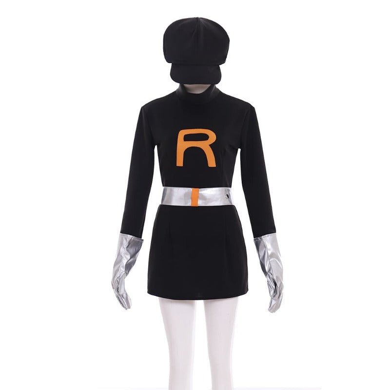 Uniforme de Grunt do Team Rocket - Traje de Vilão Pokémon para Cosplay Masculino - Estrela Cosplay