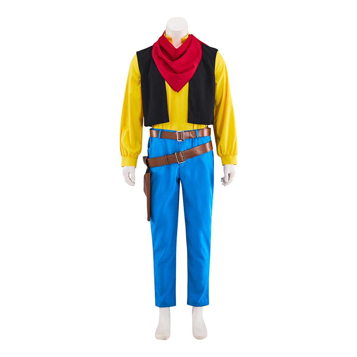 Fantasia de Cowboy Lucky Luke – Traje Oficial para Fãs e Colecionadores - Estrela Cosplay
