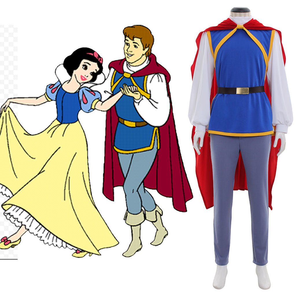 Fantasia Príncipe Encantado Cosplay | Traje Masculino com Capa Conjunto Completo para Halloween & Carnaval - Estrela Cosplay