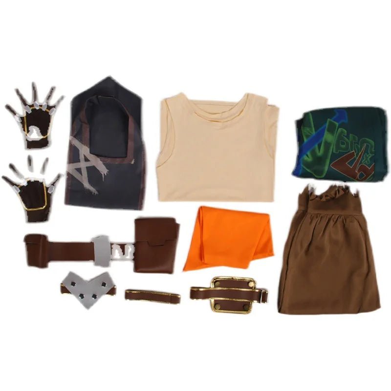 Fantasia de Ekko do Arcane LOL - Jaqueta, Calça e Uniforme Conjunto Completo para Homens - Traje para Halloween e Carnaval - Estrela Cosplay