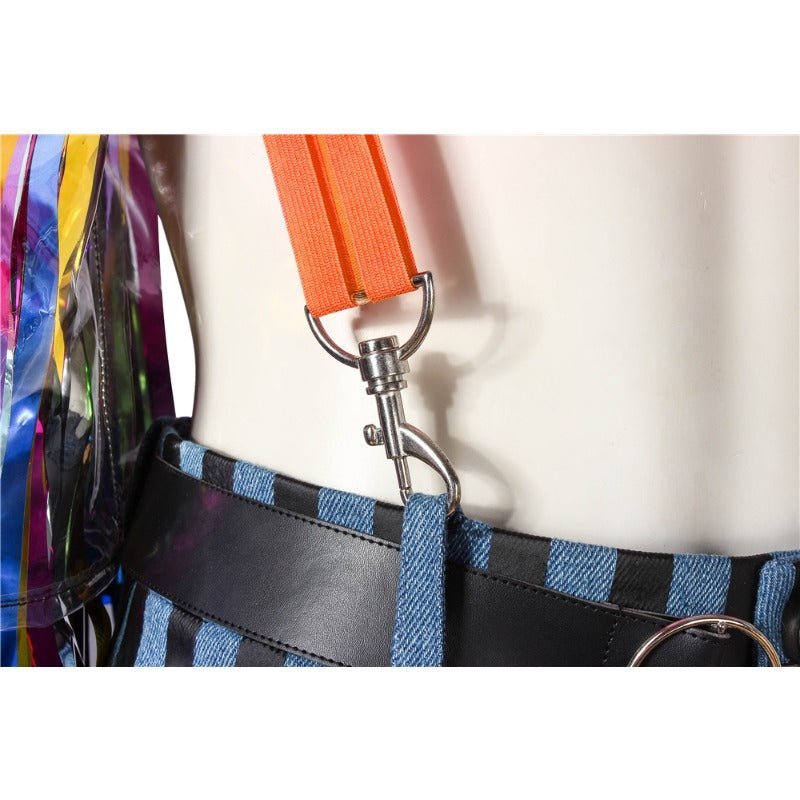 Fantasia de Harley Quinn Arco-Íris Cosplay - Traje de Personagem DC de Alto Nível para Halloween - Estrela Cosplay