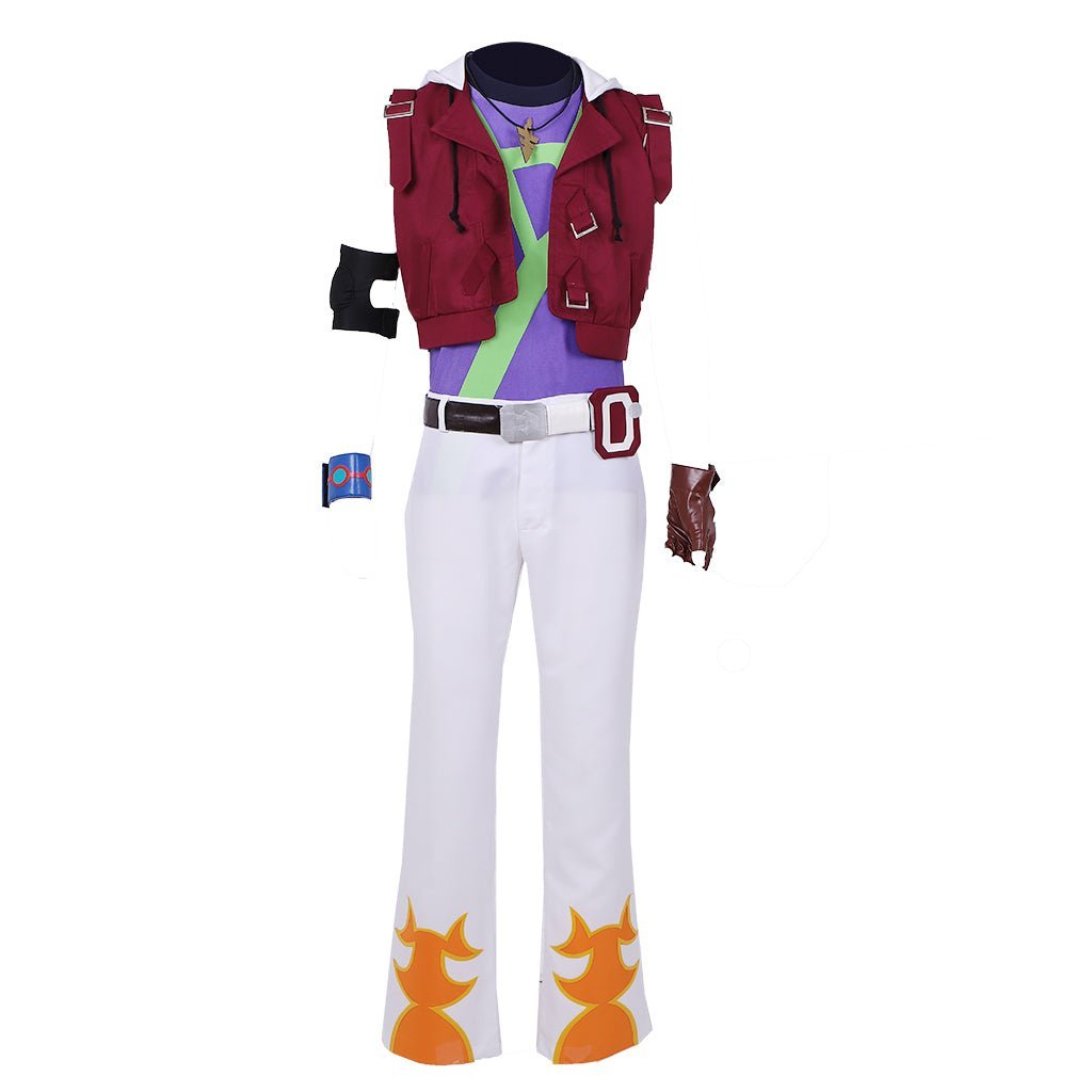 Fantasia de Cosplay Yuma Tsukumo Yu-Gi-Oh! | Roupa Autêntica de Anime e Jogo para Eventos - Estrela Cosplay