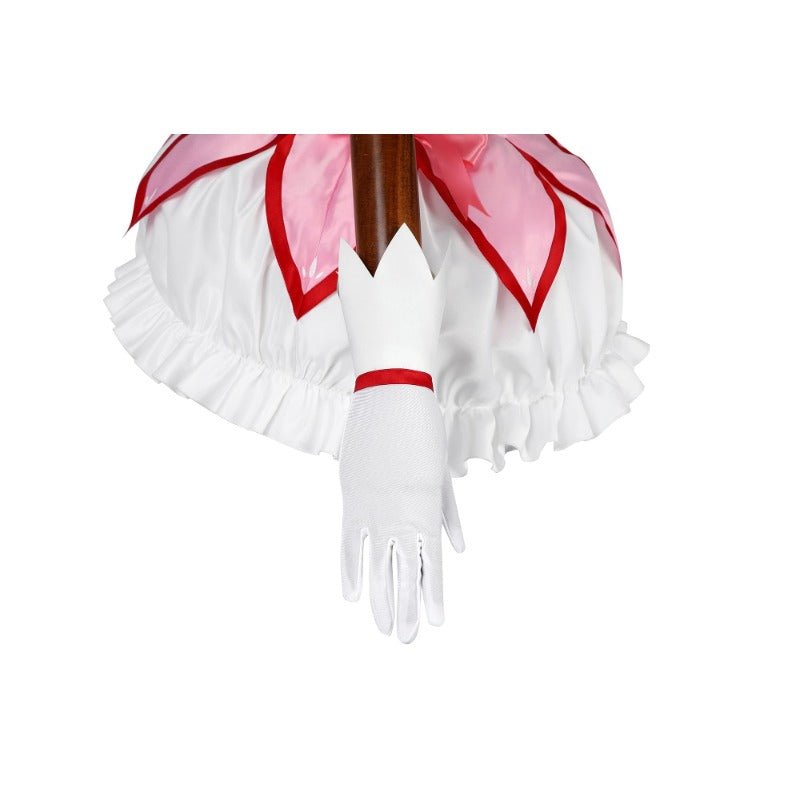 Traje de Cosplay Personalizado Puella Magi Madoka Kaname em Cetim Fosco para Halloween - Estrela Cosplay