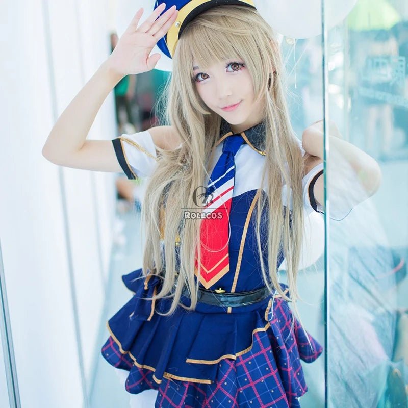 Fantasia de Cosplay Kotori Minami de Love Live! Uniforme de Policial Feminino para Halloween - Estrela Cosplay