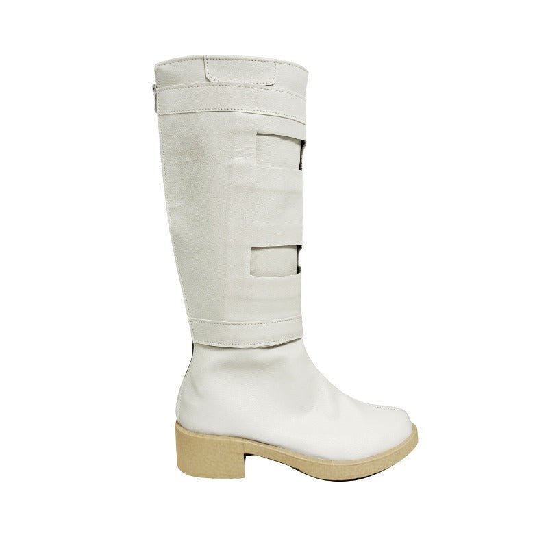 Traje de Cosplay Rainha Amidala Padmé - Roupa de Batalha Branca com Capa para Mulheres - Estrela Cosplay