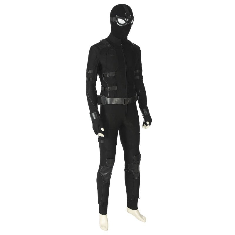 Traje de Cosplay Spider-Man Far From Home Preto - Versão Furtiva de Peter Parker - Estrela Cosplay