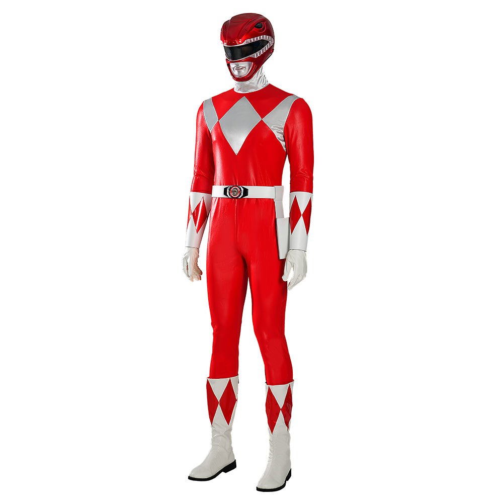 Traje de Cosplay MMPR Red Ranger - Mighty Morphin Power Rangers - Estrela Cosplay