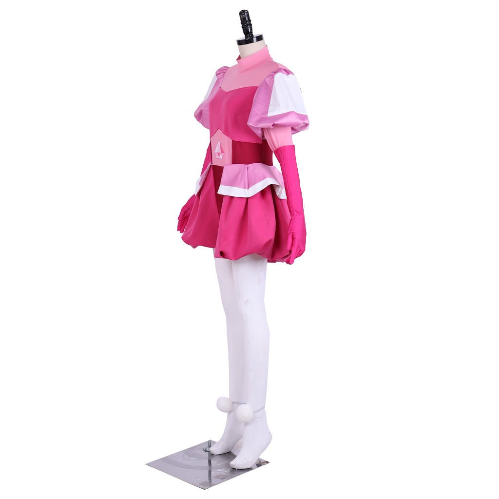 Fantasia de Cosplay Spinel Gem de Steven Universe - Conjunto Completo Vestido Rosa com Luvas e Meias - Estrela Cosplay