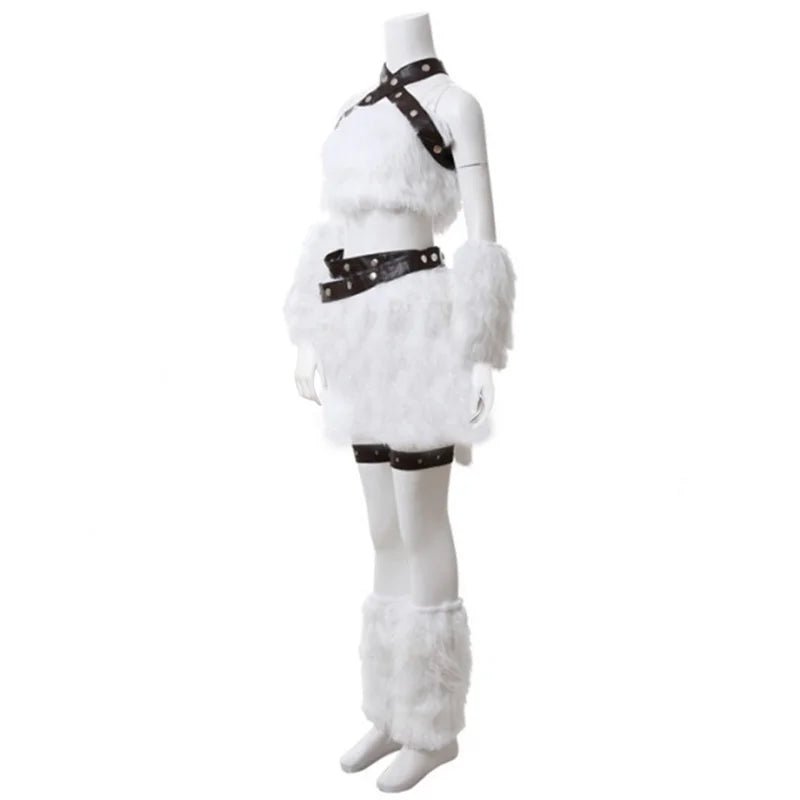 Fantasia de Cosplay Kitty Cat Katarina do LOL - Traje de Batalha Branco para Mulheres Adultas em Halloween e Festas - Estrela Cosplay