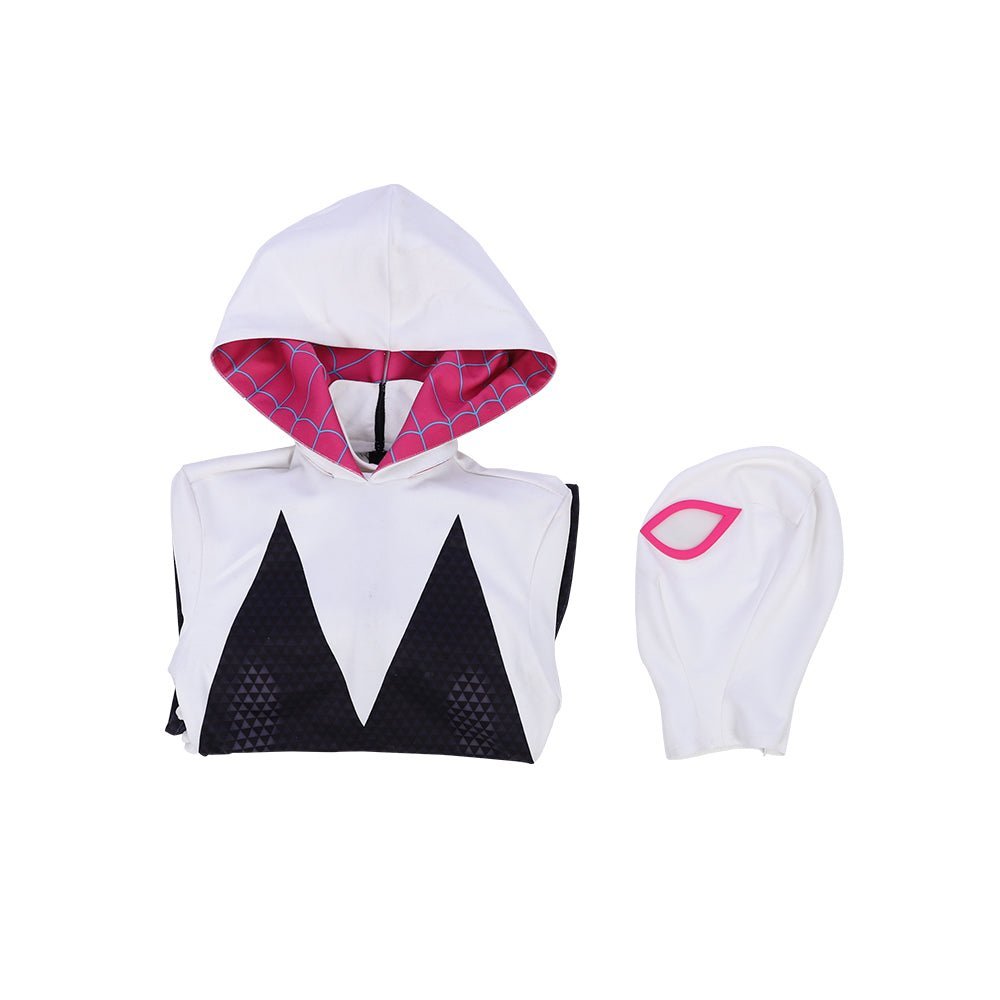 Traje de Cosplay Spider-Gwen / Ghost-Spider de Spider-Man: Into the Spider-Verse - Estrela Cosplay