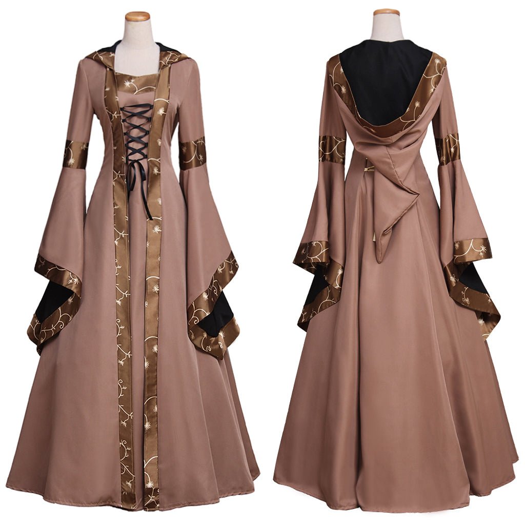 Vestido Retro Medieval para Halloween, Carnaval e Cosplay - Traje Nobre Vitoriano Tudor Espanhol - Estrela Cosplay