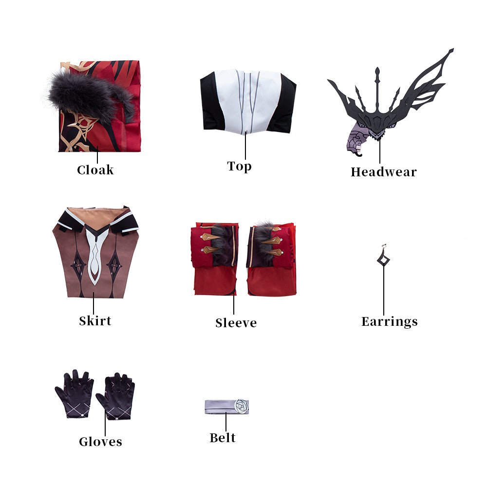 Fantasia Honkai Star Rail Feminina, Traje Elegante, Outfit Halloween para Mulheres - Estrela Cosplay