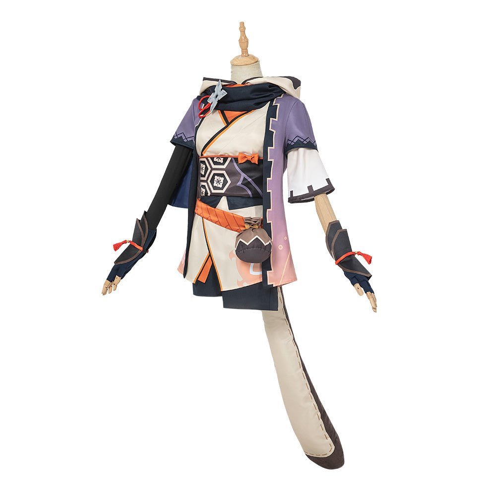 Fantasia de Cosplay Sayu de Genshin Impact para Mulheres e Meninas, Traje de Carnaval e Halloween de Anime com Peruca - Estrela Cosplay