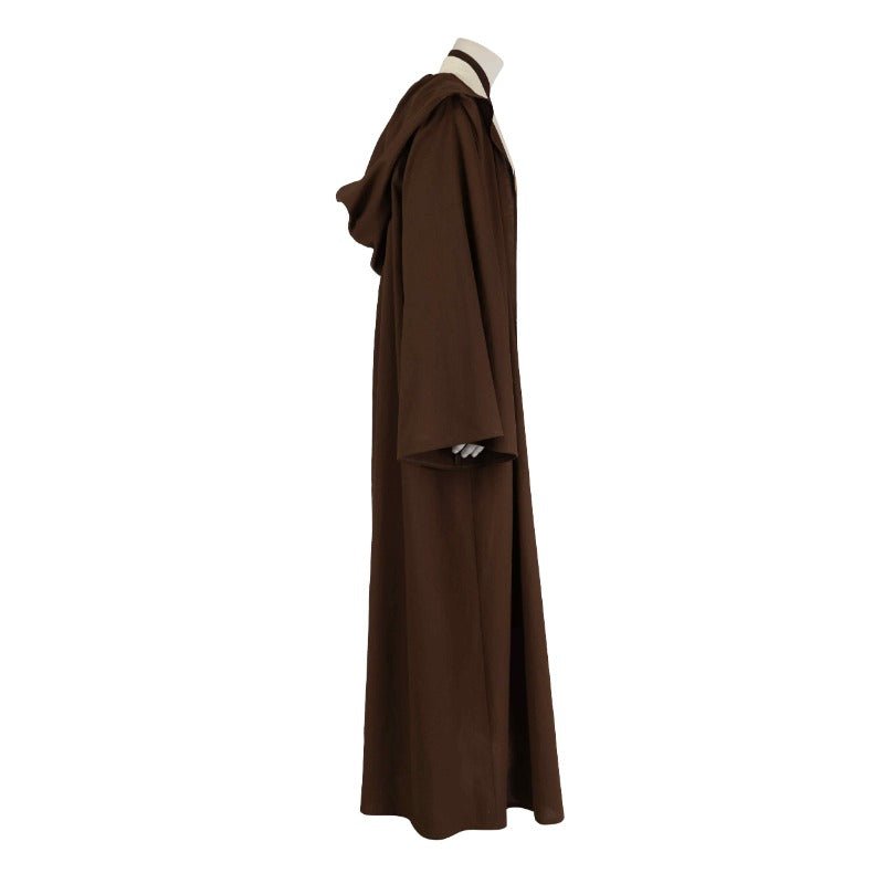 Traje de Cosplay de Obi-Wan Kenobi - Roupa de Jedi Conjunto Completo para Halloween e Festas - Estrela Cosplay