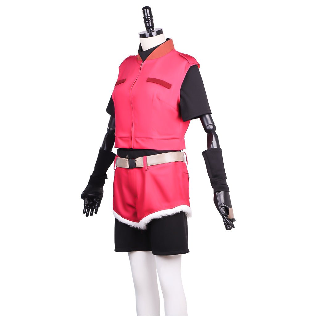 Fantasia de Claire Redfield para Mulheres - Casaco, Camisa, Shorts com Cinto - Estrela Cosplay