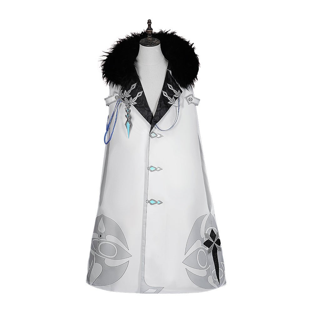 Fantasia Genshin Impact Capa Fatui Pierr Pantalone Tartaglia Traje Arlequim Doutor Sandrone Columbina Capa Regretor - Estrela Cosplay
