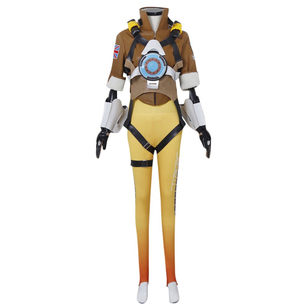 Traje de Cosplay de Tracer do Overwatch | Uniforme de Batalha para Jogadores e Fãs - Estrela Cosplay